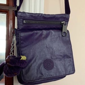 KIPLING Purple Multi Zipper Crossbody Bag
